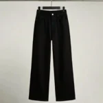 Wideleg Siyah Jean
