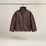 Oversize Suni Deri Ceket